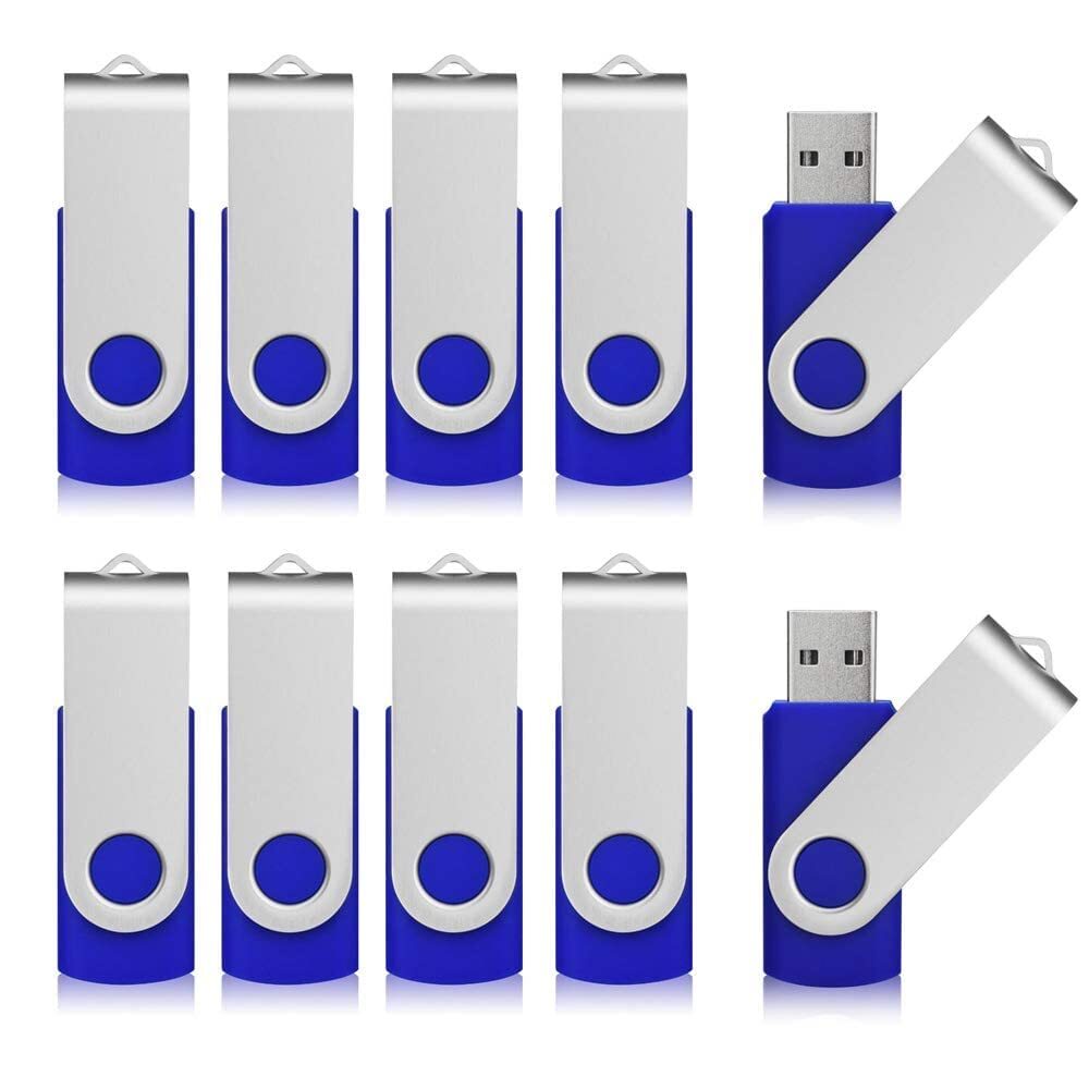 Aiibe 64GB USB Flash Drive 50 Pack Flash Drives USB 2.0, Blue (G3-1023)